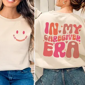 In My Caregiver Era Shirt Caregiver Nurse Shirt Gift For Caregivers Healthcare Worker Home Care Thank You Gift Caregiver T-shirt WHome Healt