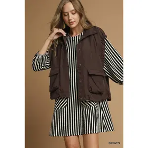 Umgee Nylon Vest with Pockets