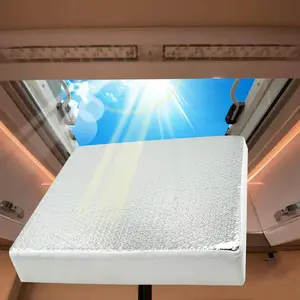 14"x14"x3" Universal Vent Insulator  Rv Skylight Cover With Reflective Surface Shade For Energy Savings And Sunroof Fits 14 Inch X Rv/camper Vents