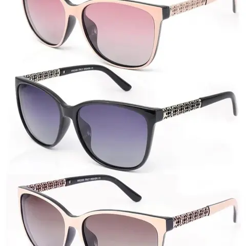 Women's Polarized Sunglasses - TR Memory Frame, UV400 Protection, Lightweight Stylish Unique Shades, Anti-UV Women's Sunglasses, Sunglasses For Women