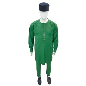 Men's Long Sleeve Forest Green Top and Pant . Classic Menswear Stylish Outfit Set (Size XL)