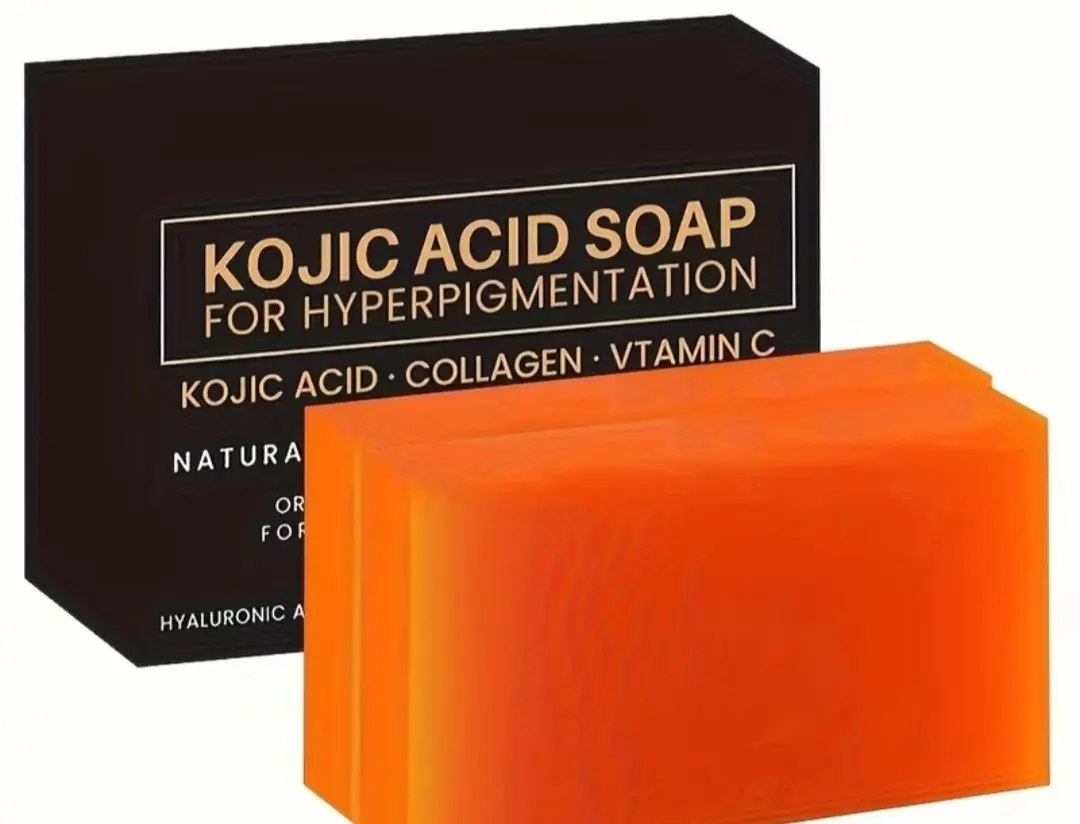 Kojic Acid Dark Spot Remover Soap Bars with Vitamin C, Retinol, Collagen, Turmeric - Original Japanese Complex Infused with Hyaluronic Acid, Vitamin E, Shea Butter, Castile Olive Oil (2 Pack) Body Care Daily