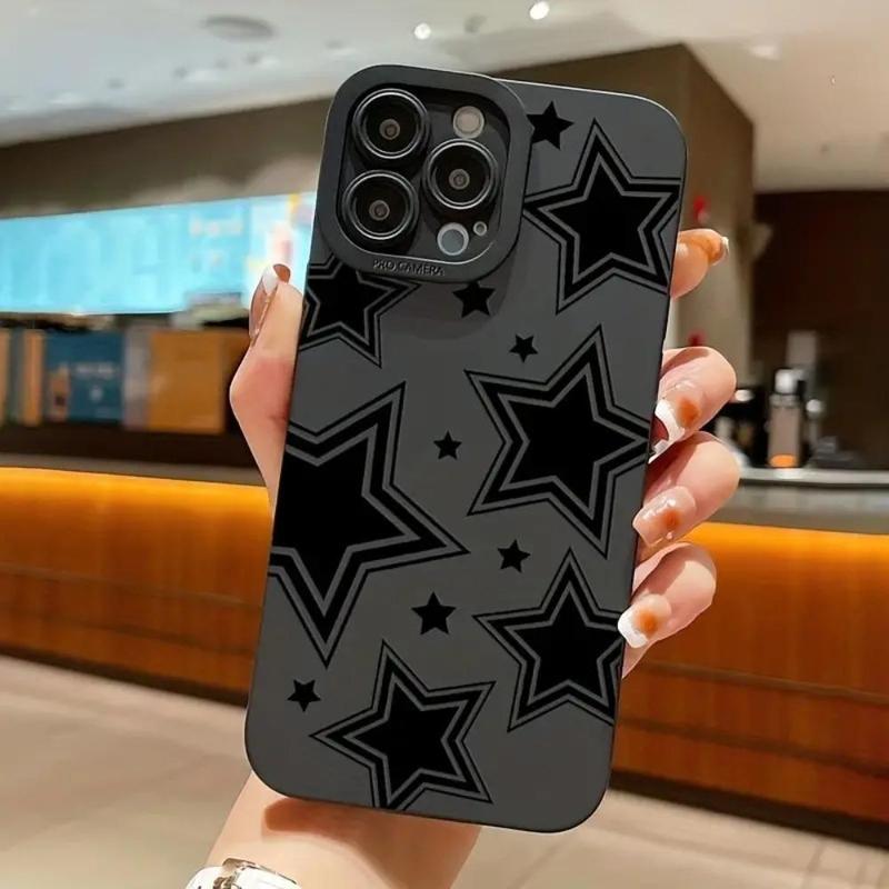 Star Pattern Phone Case, Shockproof Mobile Phone Protector Cover, All ...