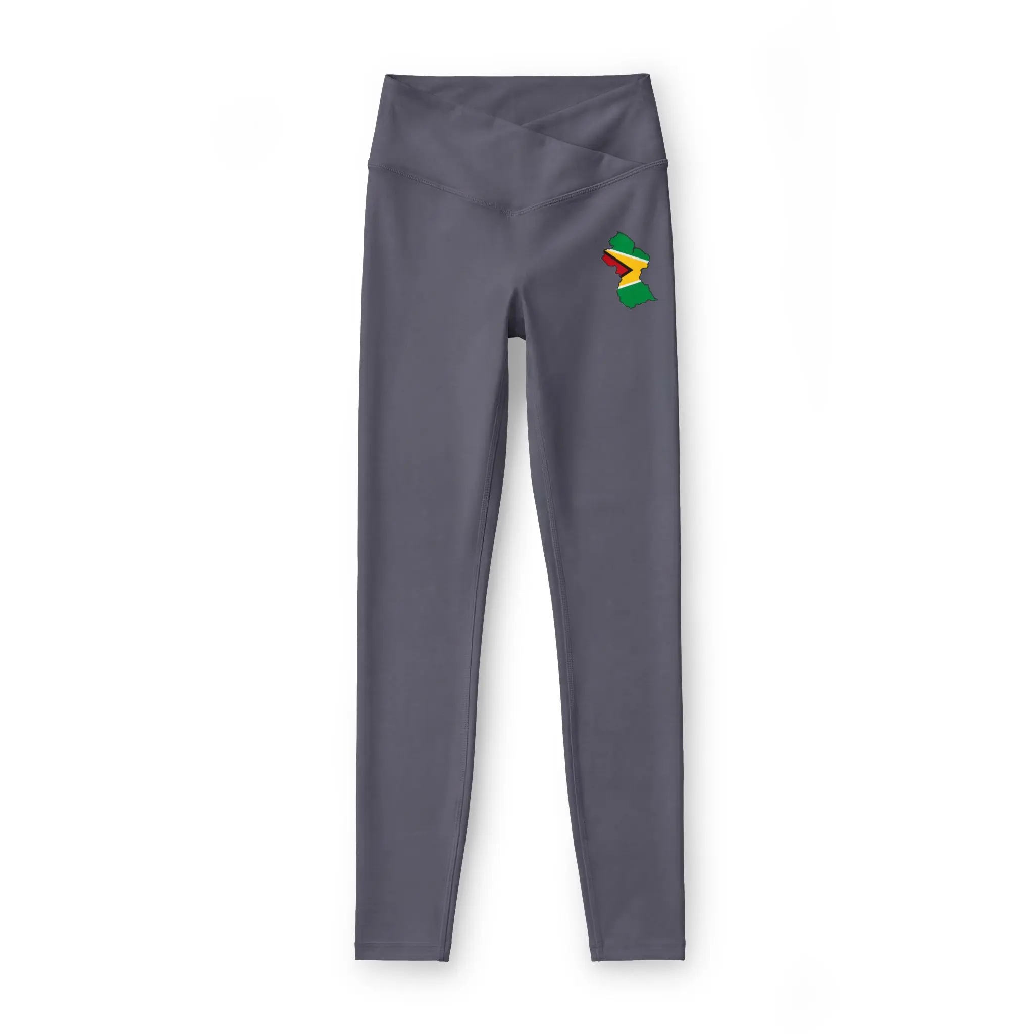 Guyana Map Flag design Leggings | Guyanese flag map yoga leggings