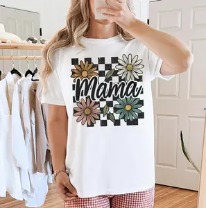 Mama Vintage Style, Flowers Sweatshirt or T-Shirt, DTG Printed