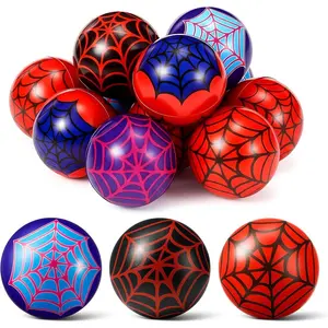 Civaner 24 Pcs Spider Party Favor, 1.57'' Spider Web Stress Ball Sensory Fidget Toys for Kids Birthday Decorations Game Supplies Goodie Bags Stuffers Easter Basket Filler Classroom Gifts (3 Style)
