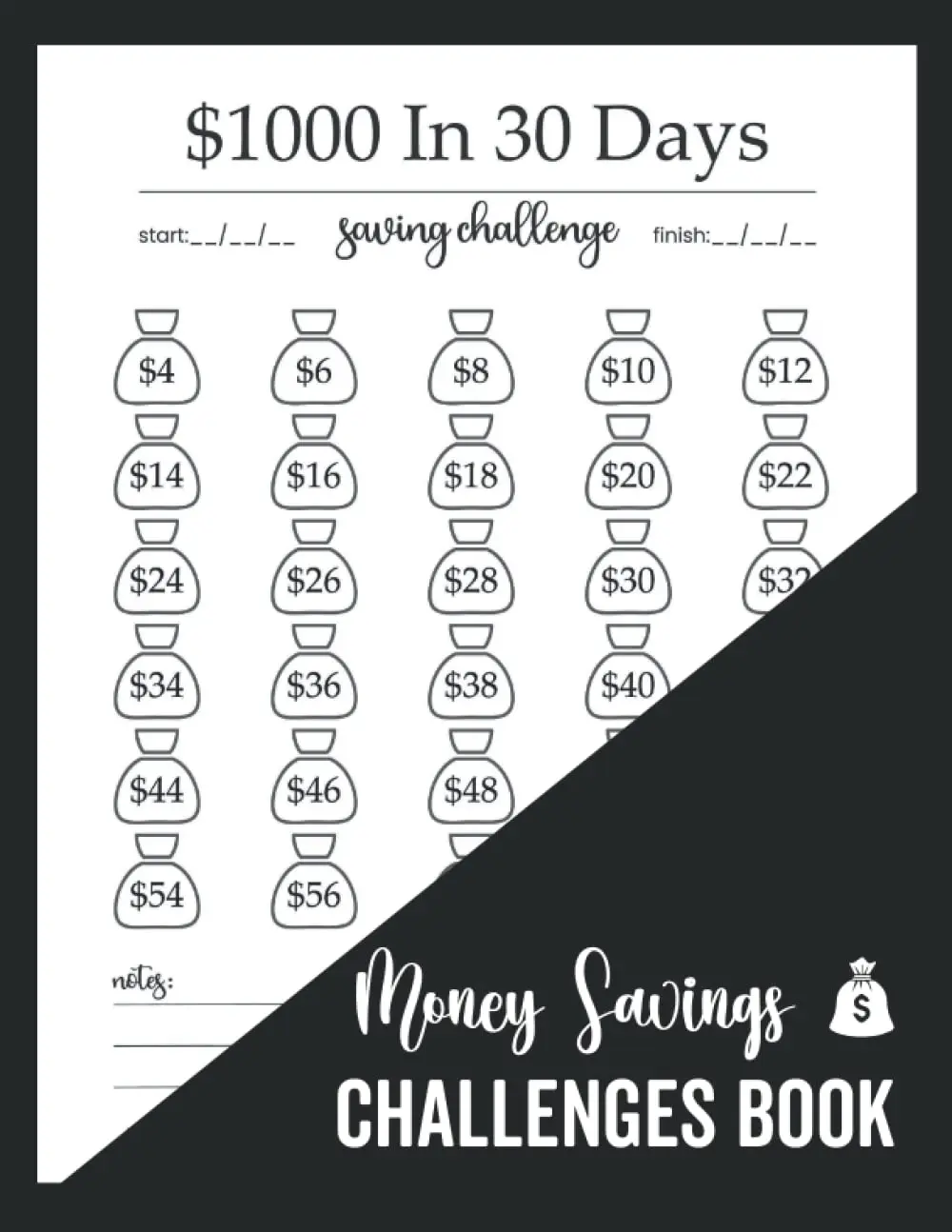 Money Savings Challenges Book: Easy Cash Budget Planner with Monthly Budget Planner, Emergency Fund Tracker, Savings Tracker - Paperback