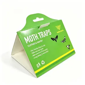 10 Pack Clothes Moth Traps Safe and Effective for Food and Clothing- Glue Traps with Pheromones for Wool Closet Carpet Food and Cupboard,Pantry Moth Trap