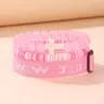 【Black Friday】WWJD 3-Piece Bracelet Set, Beaded Bracelets with Cross Charm and Adjustable Religious Wristband, Birthday Gift