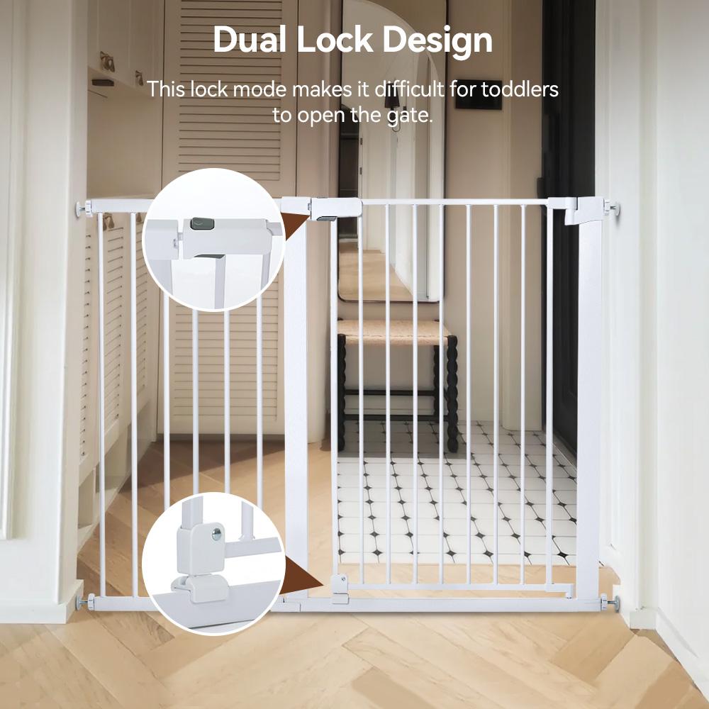 PAWGIANT 36" Extra Tall Cat Gate, Fits Openings 29.5" to 48.8" Wide, Auto Close Extra Wide Dog Gate for House, for Doorways & Bottom of Stairs, Pressure Mount Safety Gate for Babies, Toddlers & Pets, Tested & Safe, Baby Gate PAWGIANT 36" Extra Tall Cat Gate, Fits Openings 29.5" to 48.8" Wide, Auto Close Extra Wide Dog Gate for House, for Doorways & Bottom of Stairs, Pressure Mount Safety Gate for Babies, Toddlers & Pets, Tested & Safe, Baby Gate