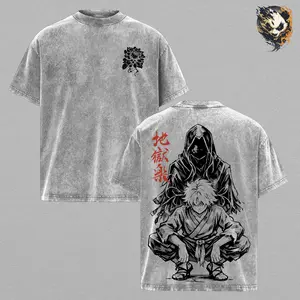 Gabimaru Jigokuraku Anime Washed Tee – Hell’s Paradise Graphic T-Shirt, Dark Ninja Aesthetic Assassin Energy Streetwear Emotional Warrior Vibe Trendy Otaku Gift Hype Anime Fashion