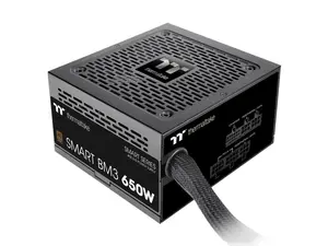 Thermaltake Smart BM3 650W 80Plus Bronze ATX 3.0 & PCIE 5.0 Ready Semi-Modular Power Supply; 105°C/221°F Japanese Capacitor; 5 Year Warranty; PS-SPD-0650MNFABU-3
