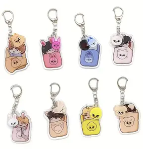 Kawaii Keychain PACK 8 - 8 Adorable Kawaii Design Keychains for Personalizing Keys or Bag - Perfect for Adding Charm to Your Everyday Accessories