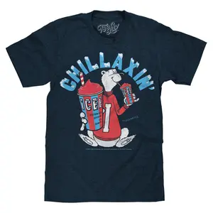 ICEE Chillaxin' Faded Logo T-Shirt - Navy