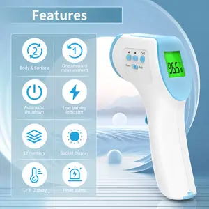 Forehead Thermometer for Adults and Kids, Digital Baby Thermometer with Fever Alarm, Fast Accurate Results, Home Medical & Nurse Essentials