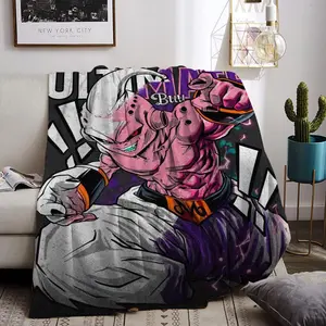 anime Dragon Ball Throw Flannel All Weather Blanket Kneeling Blankets Fluffy Warm Winter Blanket Blankets on Offer Home Knee Throw Wearing Microfiber