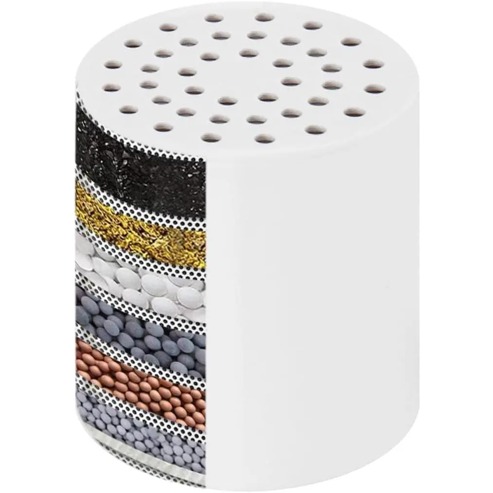 15 - Stage Replacement  Universal High Output Shower Filter with VC, Reduce Hard Water, Heavy Metal Impurity, Improve  & Hair, Fit Any Similar Filter (4 pack)