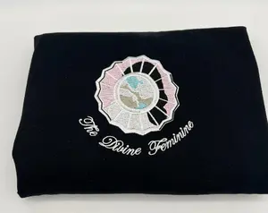 "The Divine Feminine" embroidered sweatshirt | Circles Swimming Self Care Small Worlds