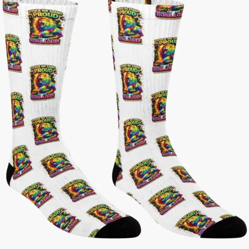 We Stand Proud One Size Fit All LGBTQ Pride Socks