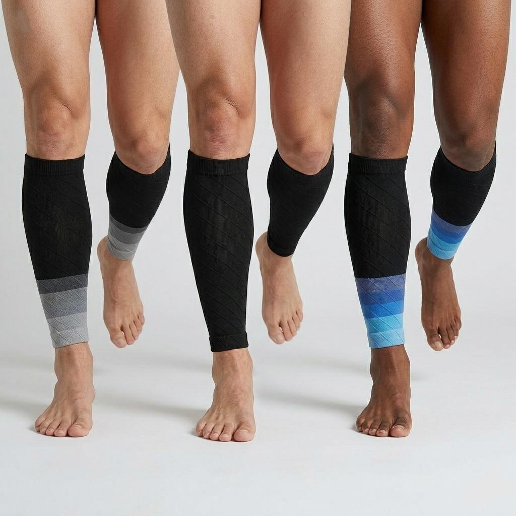 Unisex Mid Calf Leg Compression Sleeves (3-Pair) - Soft, Breathable, High Elasticity, Non-Slip Leg Protector for Softball, Lifestyle Use, 99-220lbs Flexible Fit, Running Support, Shin Splints Relief, Sports Sleeve,sohochic