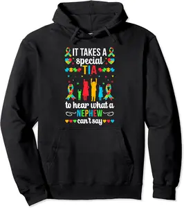Proud Autism Tia Special Tia Autism Awareness For Tia Pullover Hoodie - Hannahcha Shop 75B0CMZWRC1C