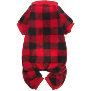 Dog Pajamas for Small to Large Dogs Soft Pet Sweater Clothes Warm Puppy Onesie Outfits for Doggie Winter Christmas - Dog Jammies Pjs