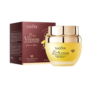 Bee Venom Facial Mask, Deep Hydration, Smooth & Soften, Reduce Wrinkle and Fine Lines, Enhance Skin Firmness and Elasticity, Anti-wrinkle Bee Venom Lifting Mask for Women All Skin Types