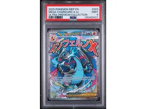 2025 Pokemon Black Star Promo Ultra Premium Collection Mega Charizard X Ex #023 PSA 9