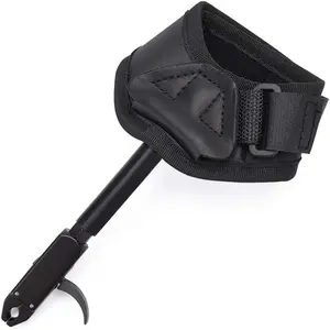 Compound Bow Quick Shot Release Buckle Strap Black/Camo Trigger Caliper Shooting Left & Right Hand