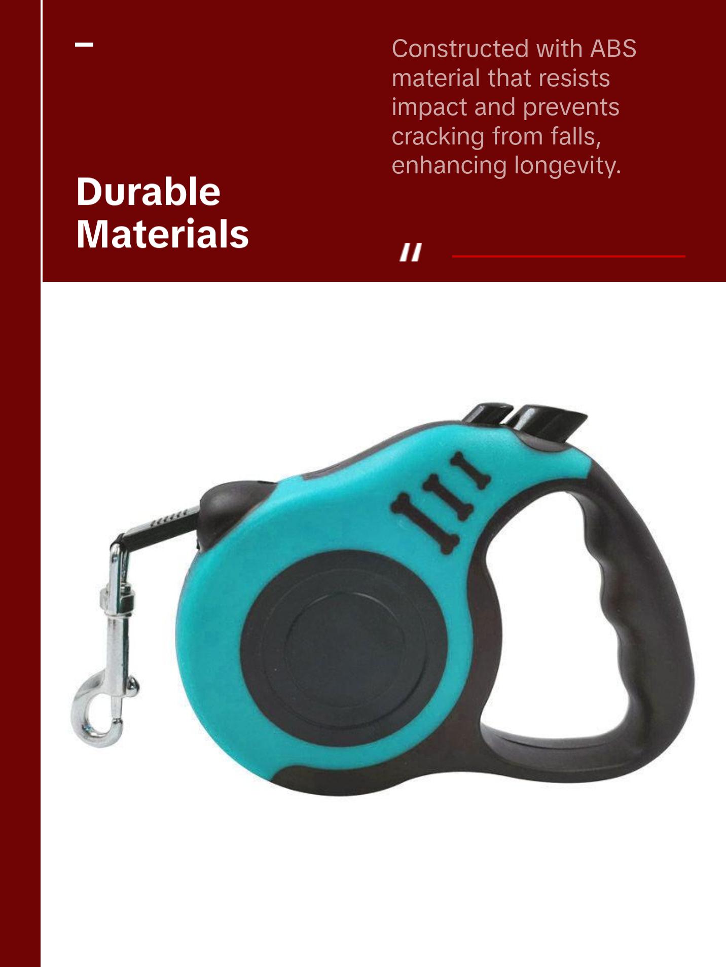 Automatic Telescopic Tractor Retractable Dog Leash, Pet Rope - MOQ 10 Pcs