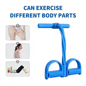 Multi-functional Pedal Resistance Band Trainer – Portable Foot Pedal Fitness Equipment for Home Gym Full Body Workout, Abdominal Training, Sit-ups, Yoga，Rehabilitation training