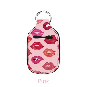 abbyrose Kiss & Tell Hand Sanitizer Holder Pink