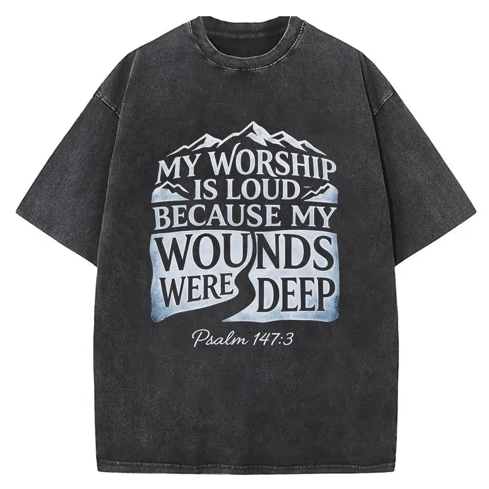 Washed T-shirt-Black