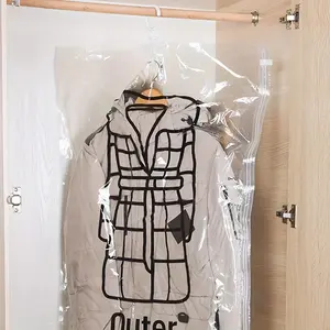 Extra Large Hanging Vacuum Compression Storage Bag, Thick Garment Protector Organizer, Dustproof Cover, Space Saving and User Friendly, Household Dust Cover