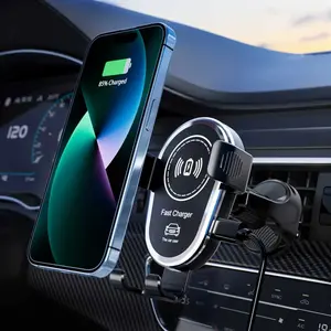 15w Wireless Car Charger, Phone Charging Seat, Triangular Wing Design, Stable Structure, Fast Charge, Magnetic Vent Mount, High Speed Charger