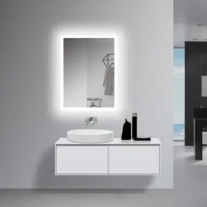 48 x 28 Inch LED Bathroom Mirror with Lights, LED Vanity Mirror, Wall Mounted Dimmable Memory Brightness Front Lighted Makeup Mirror