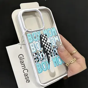 Boy Mom Phone Case， Trendy Mama Style for iPhone 17 16 15 14 13 12 11 Plus Pro Max.A17