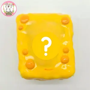 yellow square handmade soft toy