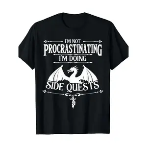 I'M Not Procrastinating I'M Doing Side Quests RPG Gamers T-Shirt T-Shirt For Men And Women