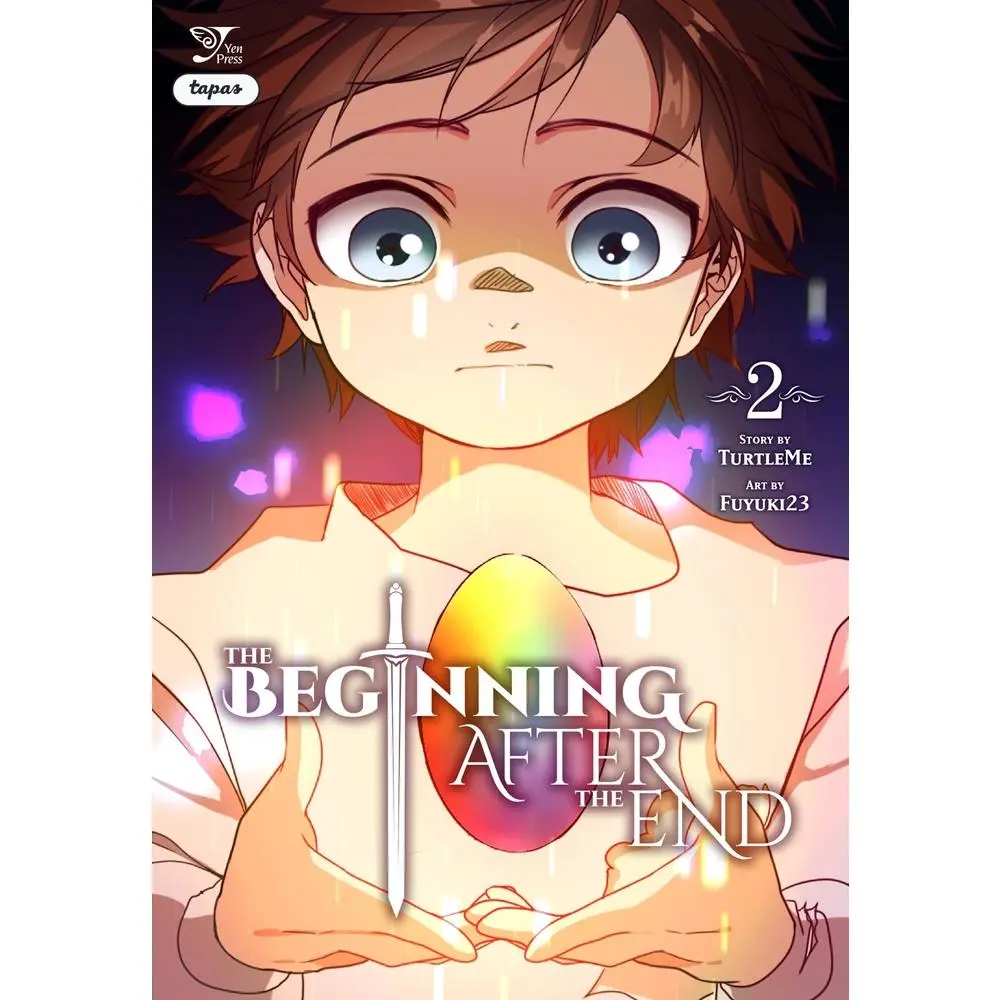 Used Regular Edition Manga Comic Book - The Beginning After the End, Vol. 2 by Turtleme - Good English Paperback with Mythical Creatures Theme, Reincarnated King-Turned-Kid Arthur Leywin