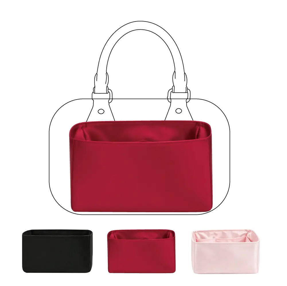 CDHG Silky Smooth Purse Organizer, Luxury Silk Handbag Tote in Bag Shaper for Women - Fits speedy 20/25 Bags