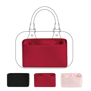 CDHG Silky Smooth Purse Organizer, Luxury Silk Handbag Tote in Bag Shaper for Women - Fits speedy 20/25 Bags