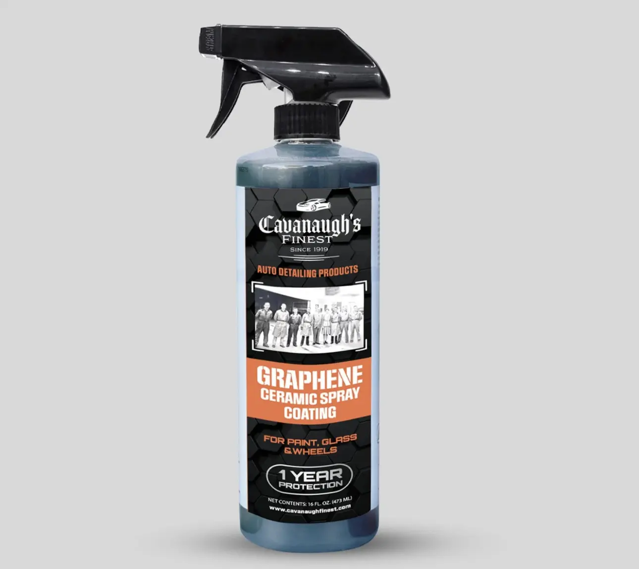 Cavanaugh's Finest Graphene Ceramic Spray Coating - Liquid Formula for Paint Glass & Wheels - 1 Year Protection