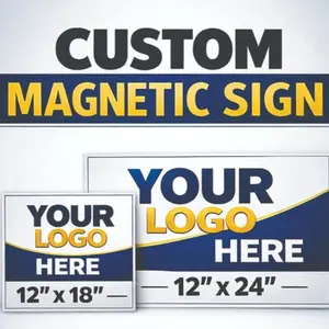 Custom Magnetic Car Sticker Business Vehicle Magnet 12" x 18" /12" x 24" / 18” x 24” Custom Logo Sign for Vehicles