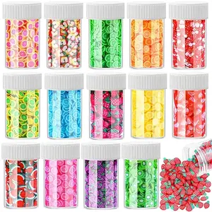 12,000 Pcs Slices for DIY Slime, Lip Gloss, Nail Art, Resin & Cellphone Decor - 15 Styles for Creative Projects Nail Decoration Kit Nail Art Charms