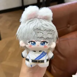 Xavier Love and Deepspace Anime Print Nunu Body Plush Pendant Cosplay 10cm Dango Kawaii Rabbit Ear Mascot  Xmas Gift