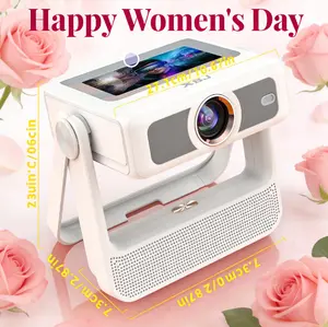 2026 Mother’s Day Portable Touchscreen Home Projector [Auto Focus / 800 ANSI Lumens / Native 1080p / Supports 4K] A2 PRO Touch Smart Movie Projector, Wi‑Fi 6, Bluetooth, 180° Stand, 300″ Display Screen, suitable for outdoor/indoor/gaming/relaxation entert