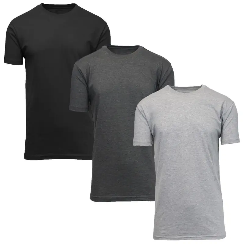 Black - Charcoal - Heather Grey (Crew Neck)