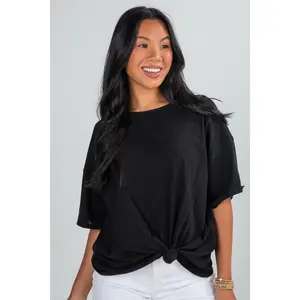 FINAL SALE - Abigail Everyday Short Sleeve Tee - DU DEAL