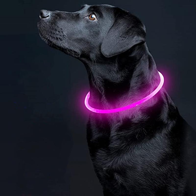 Led Dog Collar Luminous Usb Cat Dog Collar 3 Modes Led Light Glowing Loss Prevention LED Collar for Dogs Pet Dog Accessories